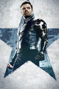 Sebastian Stan As Bucky Barnes In The Falcon And The Winter Soldier 4k (360x640) Resolution Wallpaper