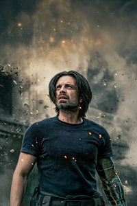 Sebastian Stan As Bucky Barnes In Thunderbolts (1440x2960) Resolution Wallpaper