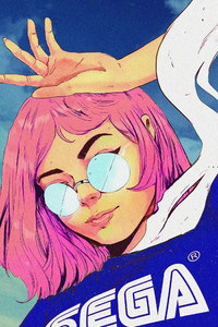 Sega Stylish Girl (240x320) Resolution Wallpaper