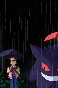 Shadow Friend At The Bus Stop (1125x2436) Resolution Wallpaper