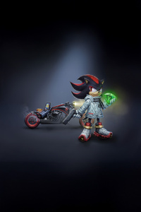 Shadow With Bike Shadow The Hedgehog 3 (320x480) Resolution Wallpaper