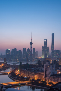 Shangai Cityscape 4k (1125x2436) Resolution Wallpaper