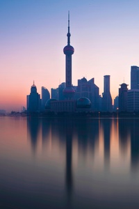 Shanghai China City 8k (1280x2120) Resolution Wallpaper