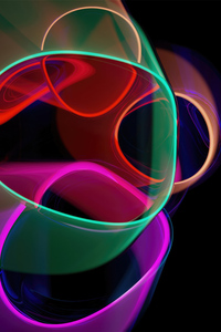 Shapes In Glass Abstract (1080x2280) Resolution Wallpaper