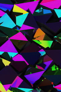 1080x2280 Shapes Triangle Geometry 5k
