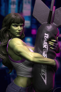 She Hulk 4k Artwork (240x320) Resolution Wallpaper