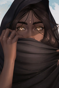 She Who Hears The Sand (360x640) Resolution Wallpaper