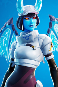 Shiver Outfit Along With The Frost Blade Pickaxe Fortnite