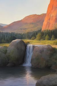 Silence At The Foot Of The Sunset (540x960) Resolution Wallpaper