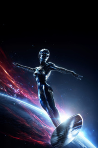 Silver Surfer Is A Woman In Fantastic Four First Steps (480x854) Resolution Wallpaper
