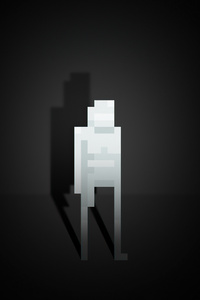 640x960 Silver Surfer Pixel Art 5k