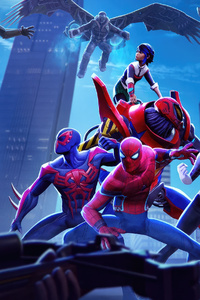 Sinister Six And Web Warriors Earth 517 From Marvel Contest Of Champions (1080x2280) Resolution Wallpaper