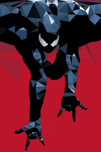 Sinister Spider Man Low Poly Art (320x480) Resolution Wallpaper