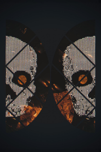 Skull Ascii Glitch 5k (240x400) Resolution Wallpaper