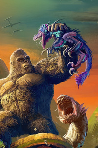 Skull Island Rise Of Kong (540x960) Resolution Wallpaper