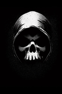 Skull Shadow Oled 4k (640x960) Resolution Wallpaper