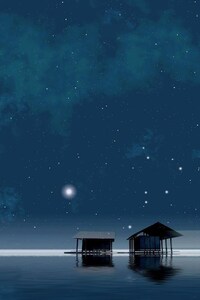 Sky At Night (640x1136) Resolution Wallpaper