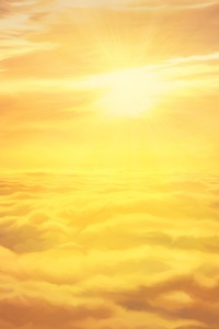 Sky Sun Illustration Artwork 4k (1080x2160) Resolution Wallpaper
