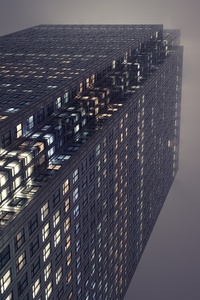 Skycrapper View From Bottom To Top 4k (480x854) Resolution Wallpaper