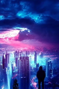 Skylines Of City (750x1334) Resolution Wallpaper