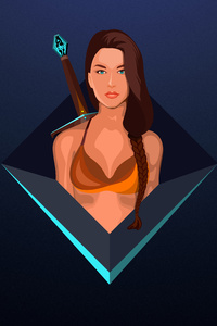 Skyrim Warrior Girl Digital Art 8k (540x960) Resolution Wallpaper