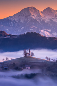 Slovenian Churches (640x960) Resolution Wallpaper