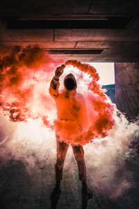 Smoke Anonymus 4k (640x960) Resolution Wallpaper