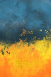 Smoke Fire Painting Abstract