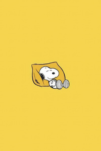 Snoopy Minimal (800x1280) Resolution Wallpaper
