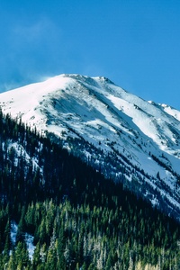 Snow Capped Mountains Daylight 5k (480x800) Resolution Wallpaper