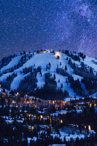 Snow Capped Park City Utah Usa (360x640) Resolution Wallpaper