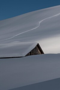 Snow Hut (2160x3840) Resolution Wallpaper