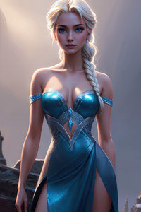 Snow Queen Elsa In Frozen 5k (360x640) Resolution Wallpaper