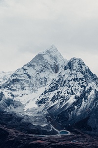 Snow Range Mountains 5k (480x854) Resolution Wallpaper