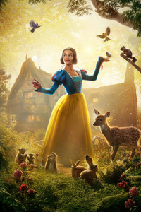 Snow White 4dx Poster 2025 Movie (360x640) Resolution Wallpaper