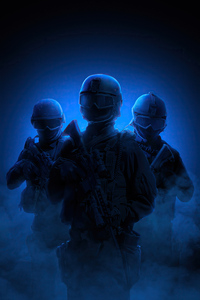 Soldiers With Guns 4k (2160x3840) Resolution Wallpaper