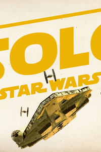 Solo A Star Wars Story Movie Logo (1125x2436) Resolution Wallpaper