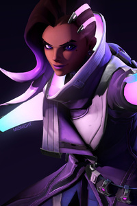 Sombra And Moira Overwatch 5k (800x1280) Resolution Wallpaper