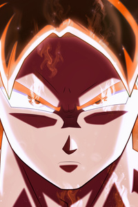 Son Goku Dragon Ball Super Saiyan 4k (240x320) Resolution Wallpaper