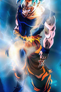 640x1136 Son Goku Super Saiyan Blue 4k