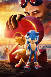 1080x1920 Sonic The Hedgehog 2 Movie Poster