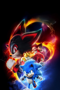 Sonic The Hedgehog 3 The Ultimate Speedster (1080x1920) Resolution Wallpaper