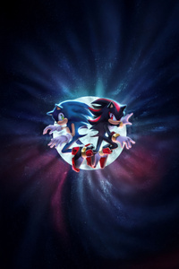 Sonic X Shadow (320x480) Resolution Wallpaper