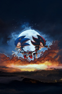 Sonic X Shadow Hedgehog (320x480) Resolution Wallpaper