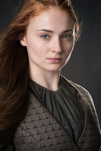 1242x2688 Sophie Turner As Sansa Stark Photoshoot For Got 4k