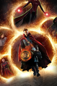 1242x2688 Sorcerous Odyssey Doctor Strange In The Multiverse Of Madness