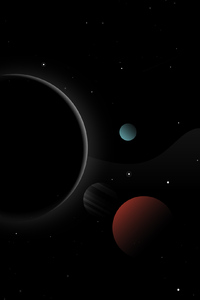 Space Dark Abstract (1080x1920) Resolution Wallpaper