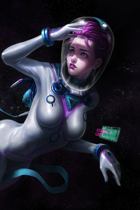 Space Girl Lost In Space