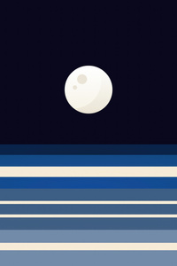 Space Race Moon Morning (1080x2160) Resolution Wallpaper