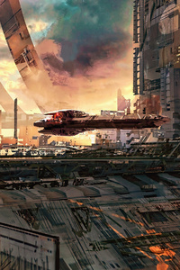 Spaceship 3d Science Fiction 4k